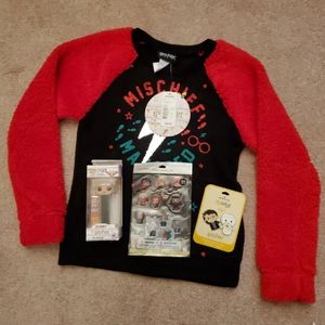 NEW Harry Potter lot, sweater, Hallmark pins PEZ